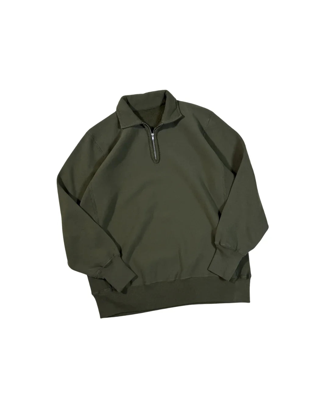 A.PRESSE Vintage Half Zip Sweat Shirt - HLY & CHOCCICO