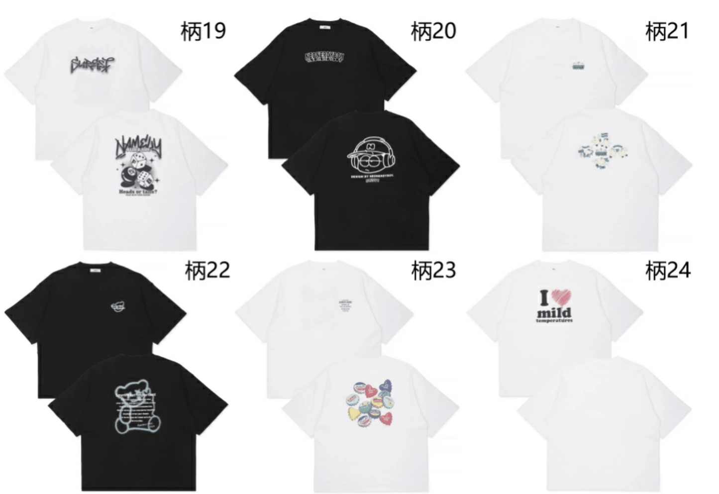 日本直送Assorted Graphic Tee HLY & CHOCCICO
