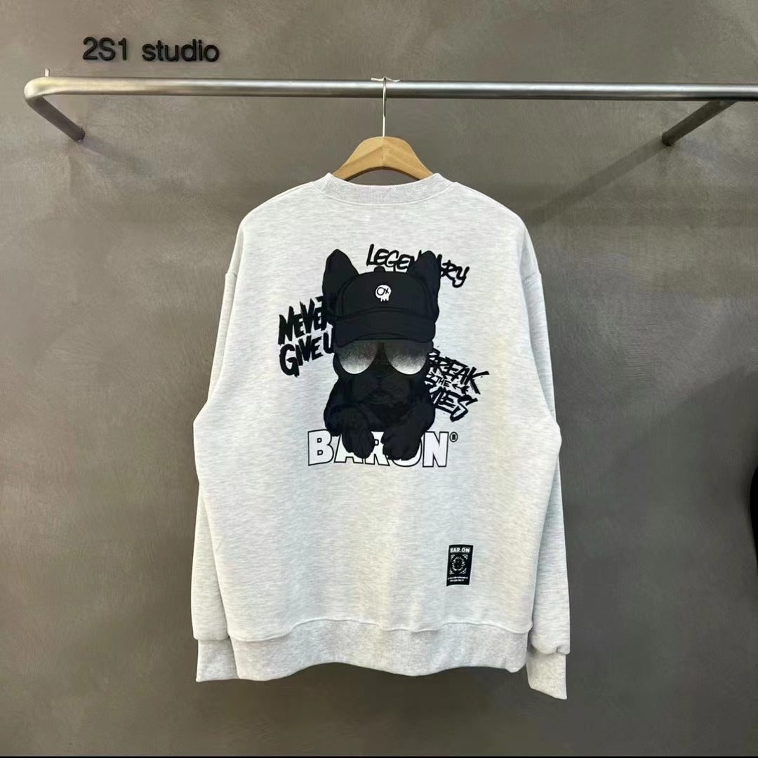 韓國直送Baron Black Dog Happo Sweatshirt - HLY & CHOCCICO