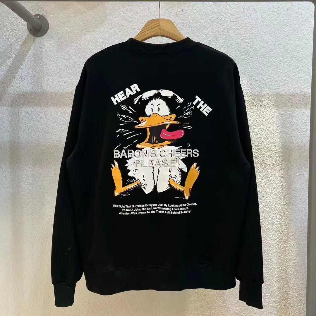 韓國直送Baron Duck embroidery happo sweatshirt - HLY & CHOCCICO