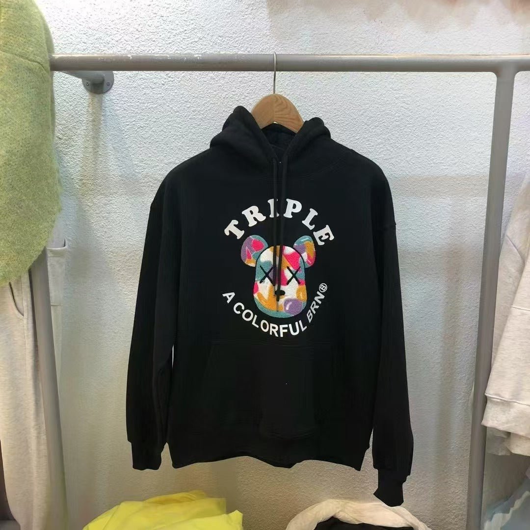 韓國直送Baron Triple Bear Embroidery Hoodie 3 Colors - HLY & CHOCCICO