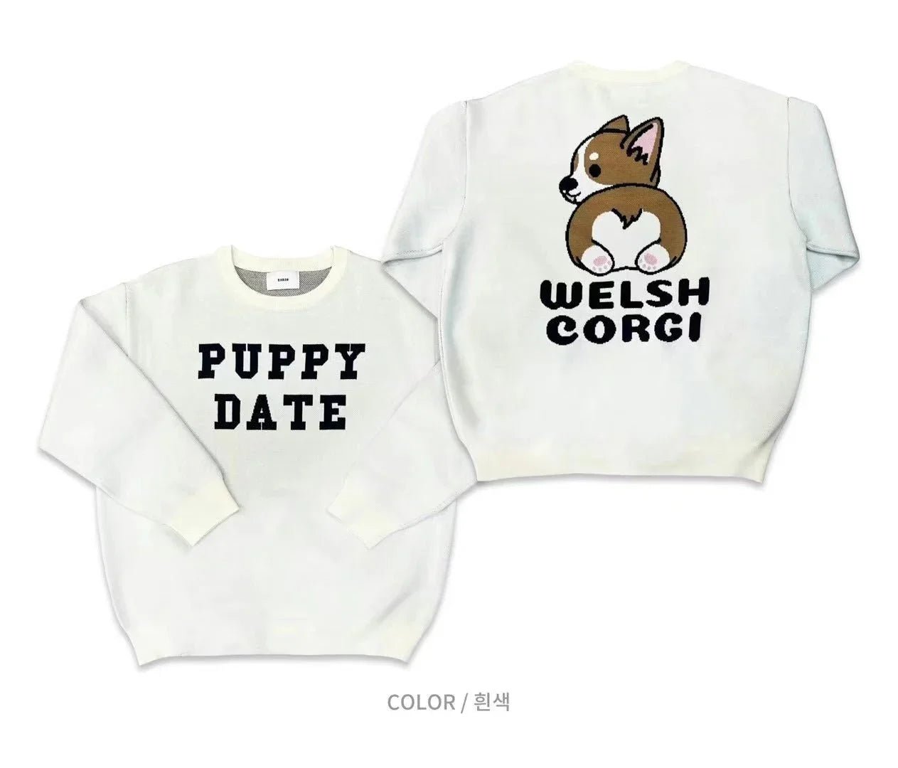 韓國直送 BARON Welsh Corgi Knit - HLY & CHOCCICO