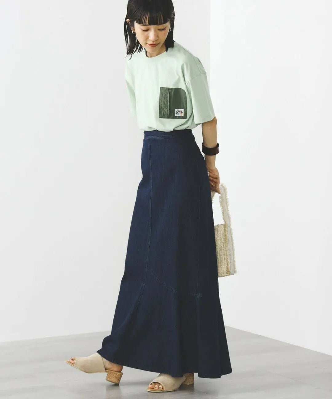 日本直送BEAMS HEART OUTDOOR POCKET TEE HLY & CHOCCICO