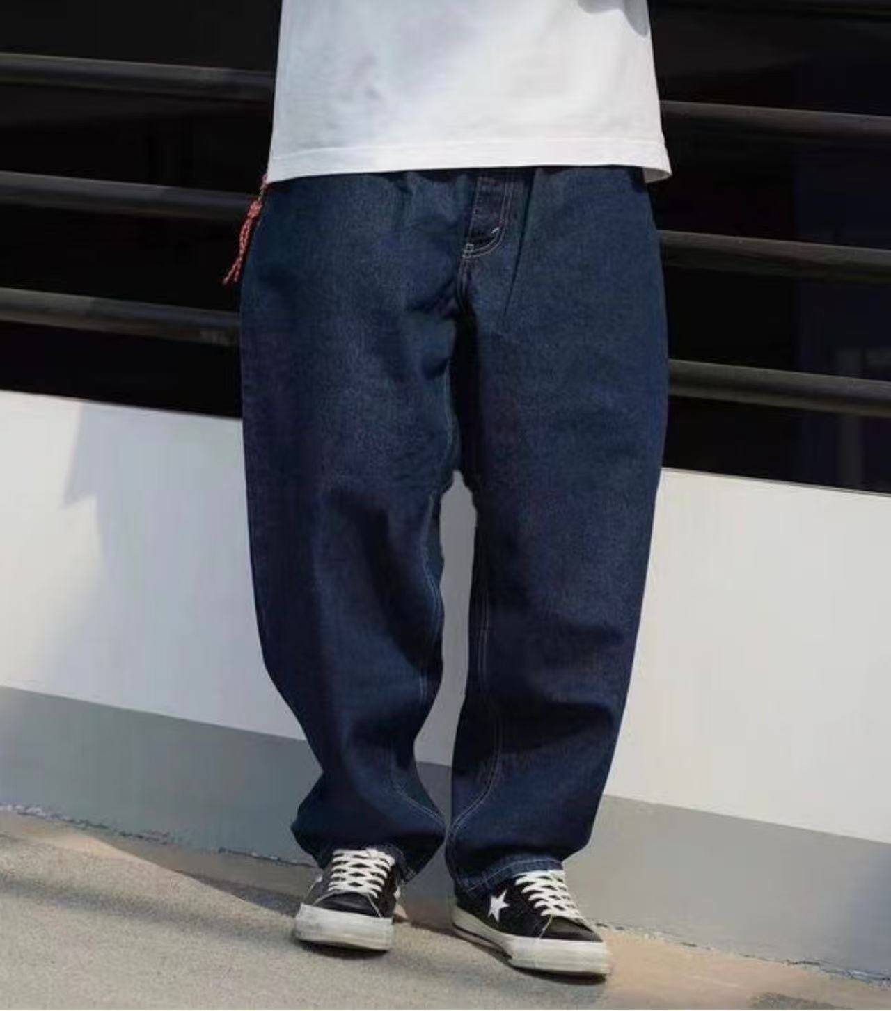 BMS Loose and Simple Three - Dimensional Cut Primary Color Denim - HLY & CHOCCICO