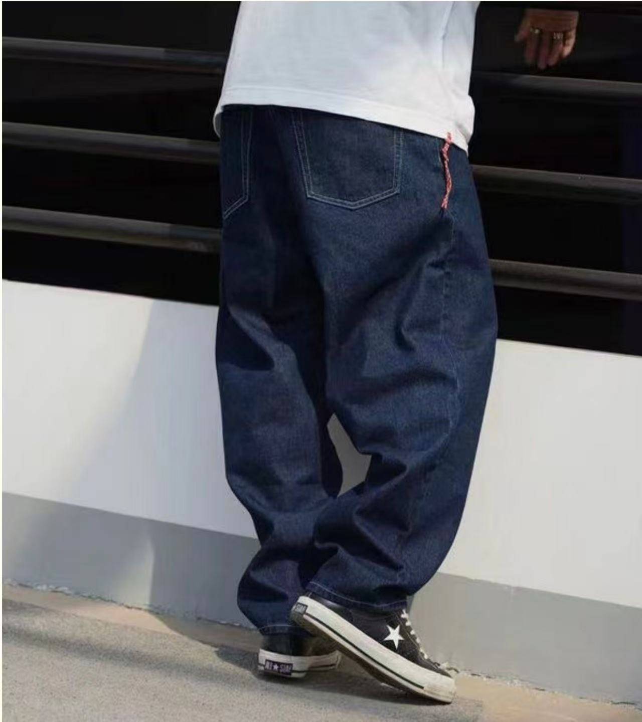 BMS Loose and Simple Three - Dimensional Cut Primary Color Denim - HLY & CHOCCICO