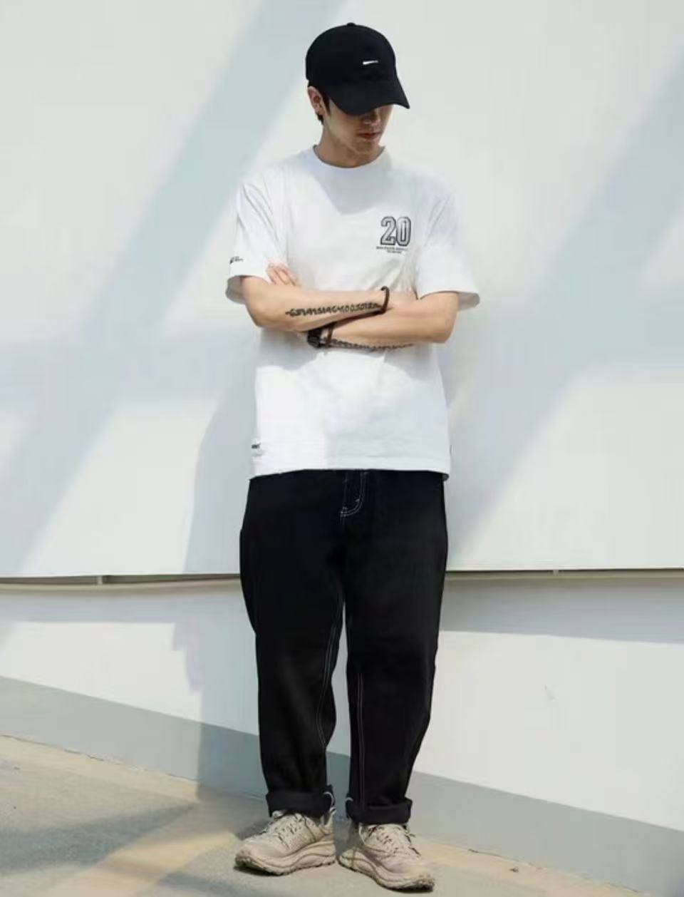 BMS Loose and Simple Three - Dimensional Cut Primary Color Denim - HLY & CHOCCICO