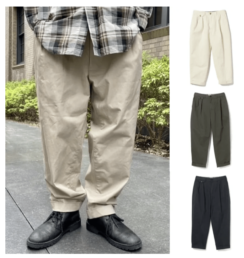 BMS Unisex Pleat Chino Pants - HLY & CHOCCICO