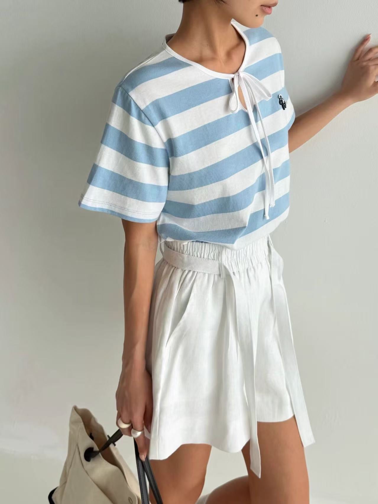 韓國直送Breezy Striped Top - HLY & CHOCCICO