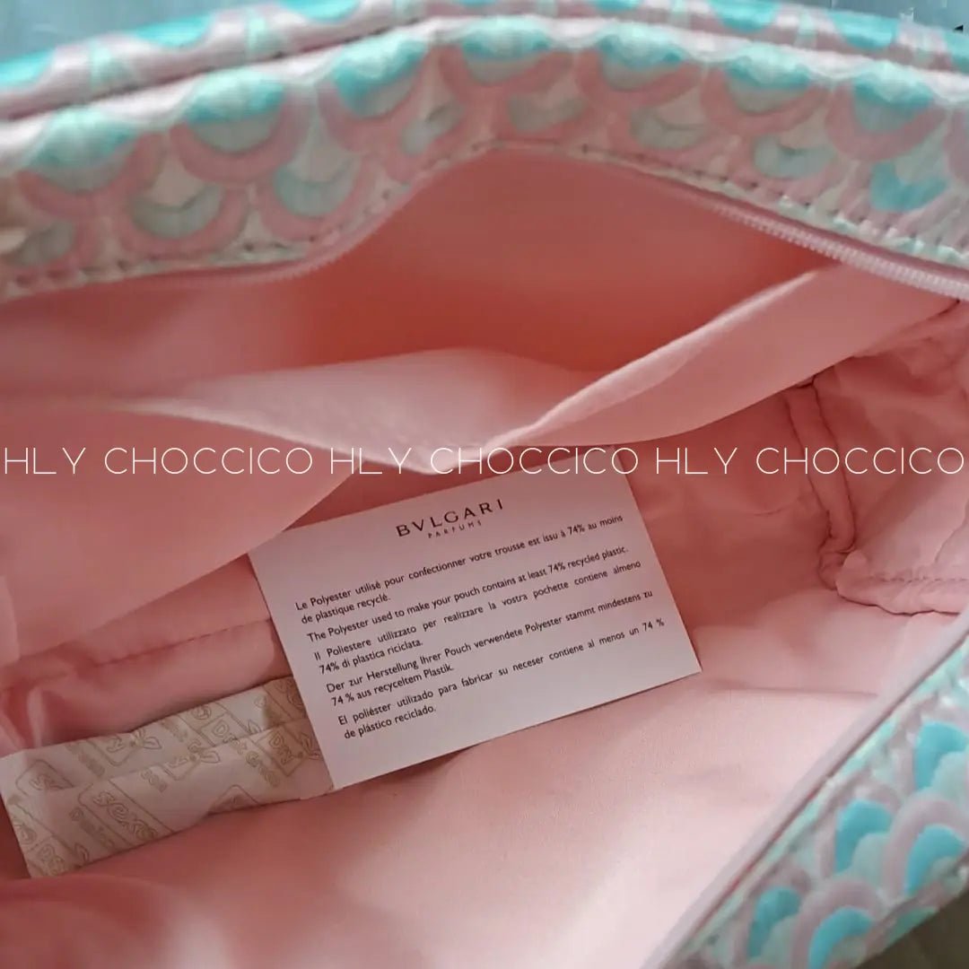 BVLGARI 化妝袋 (紫紅色) HLY & CHOCCICO