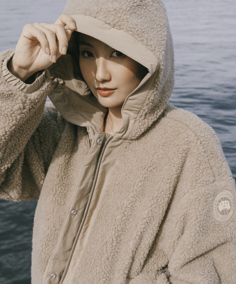 CANADA GOOSE Alberni Reversible Fleece Bomber - HLY & CHOCCICO