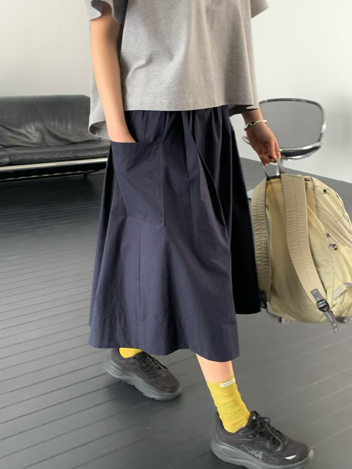 韓國直送Casual Pocket Skirt - HLY & CHOCCICO