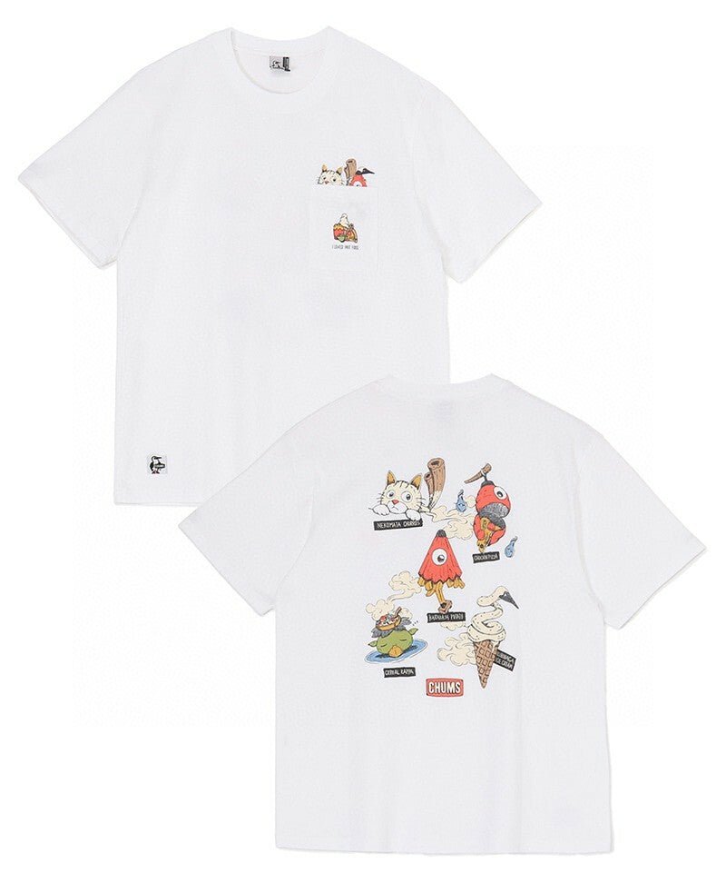 Chums Anti-Bug Food Yokai Pocket Tee - HLY & CHOCCICO