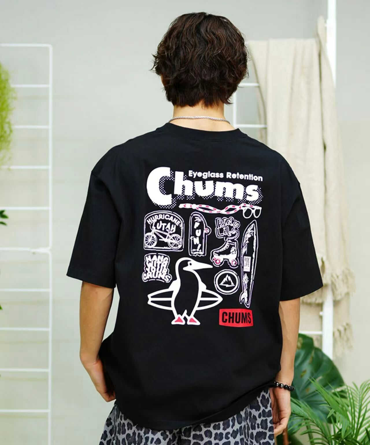 CHUMS Archive Design Heavy Cotton Tee - HLY & CHOCCICO