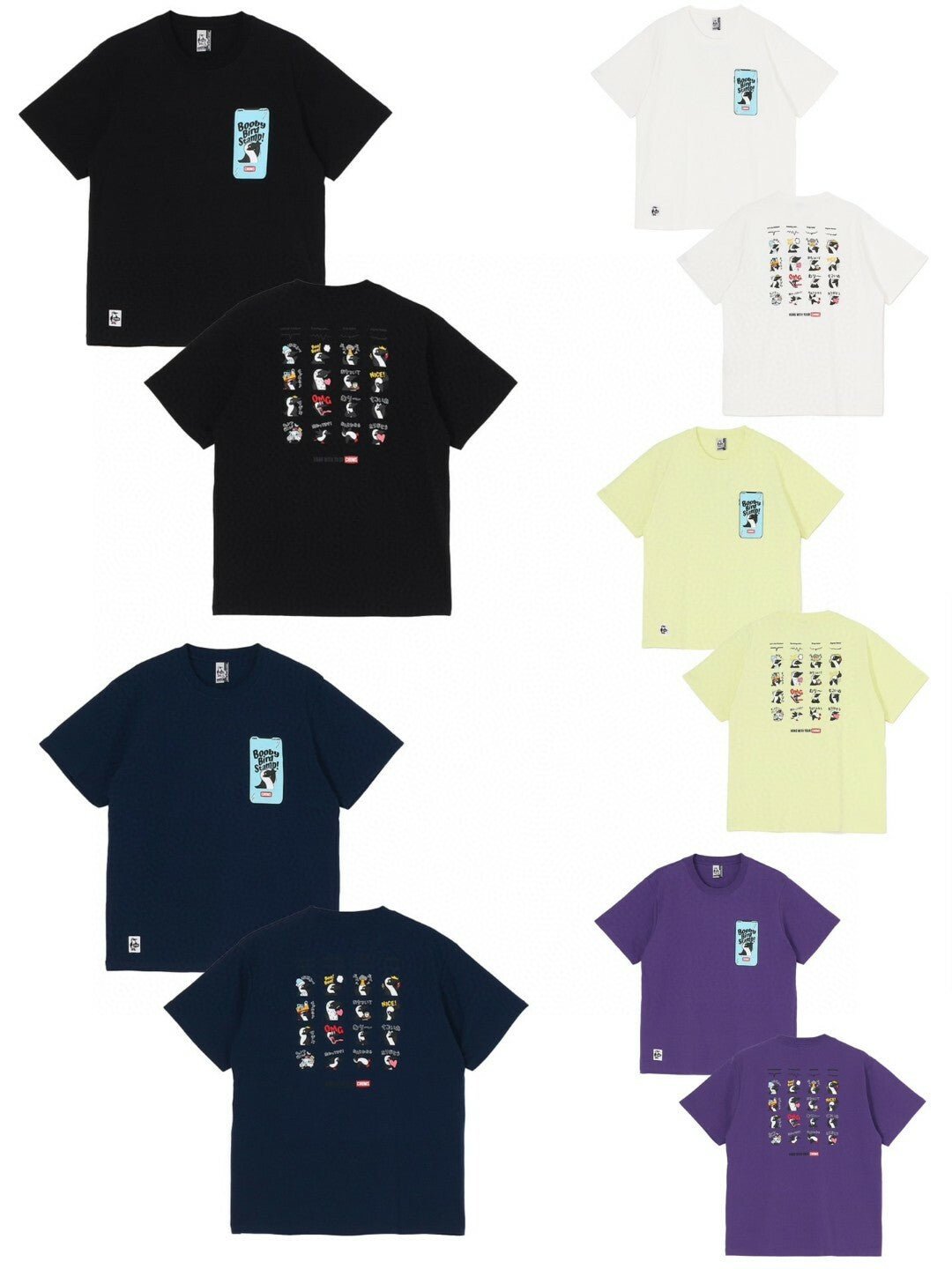 Chums Booby Bird Stamp Tee - 5 Color - HLY & CHOCCICO