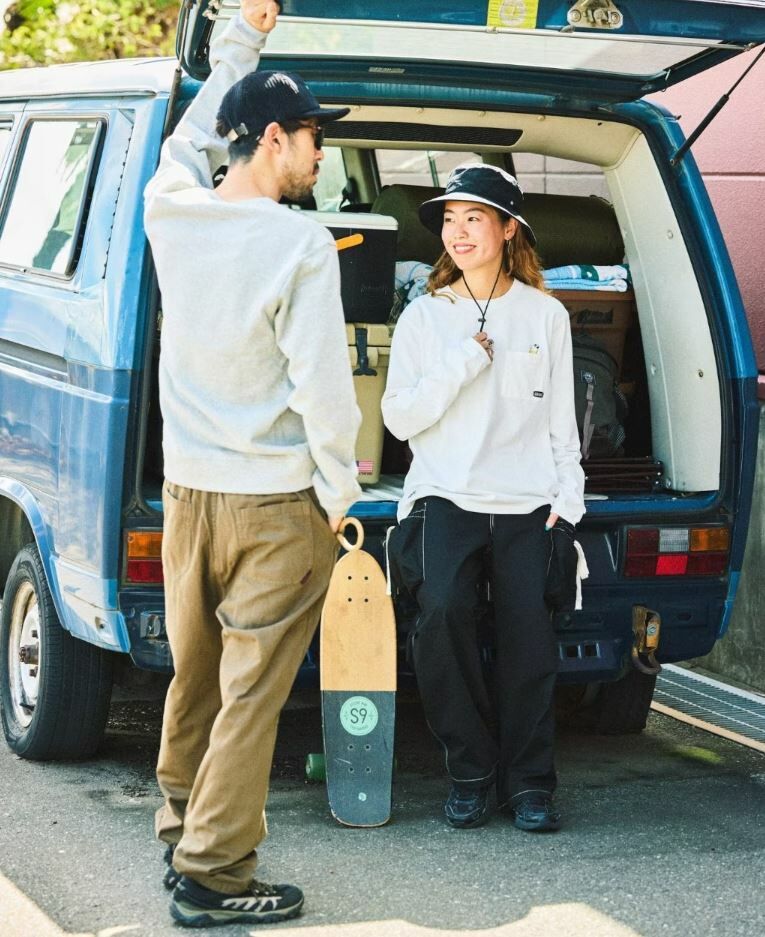 CHUMS Drink Logo pocket Long sleeve T-shirt - HLY & CHOCCICO