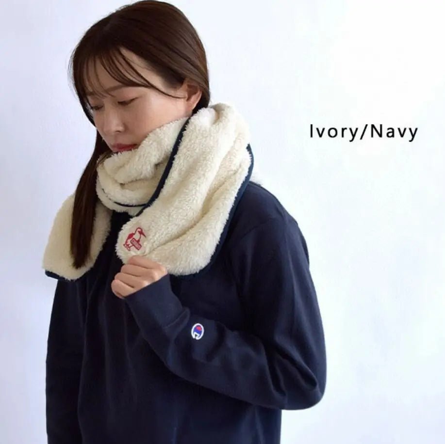 CHUMS Elmo Fleece Muffler Scarf - HLY & CHOCCICO