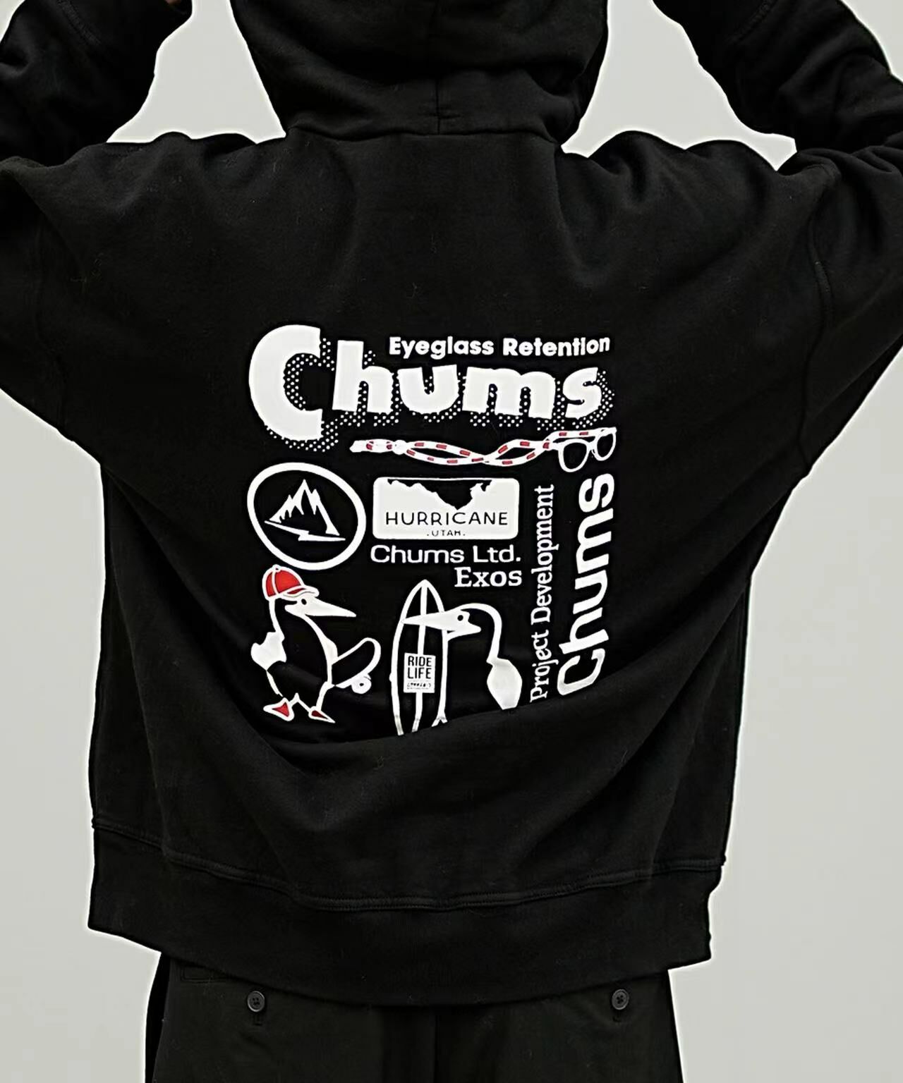 CHUMS Fleece-lined Hoodie - HLY & CHOCCICO