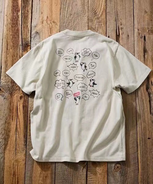 CHUMS random boobie bird back print Tee - HLY & CHOCCICO