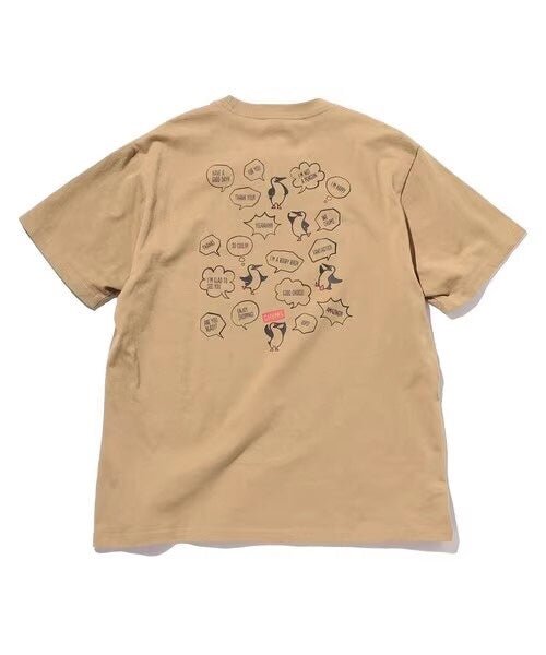 CHUMS random boobie bird back print Tee - HLY & CHOCCICO