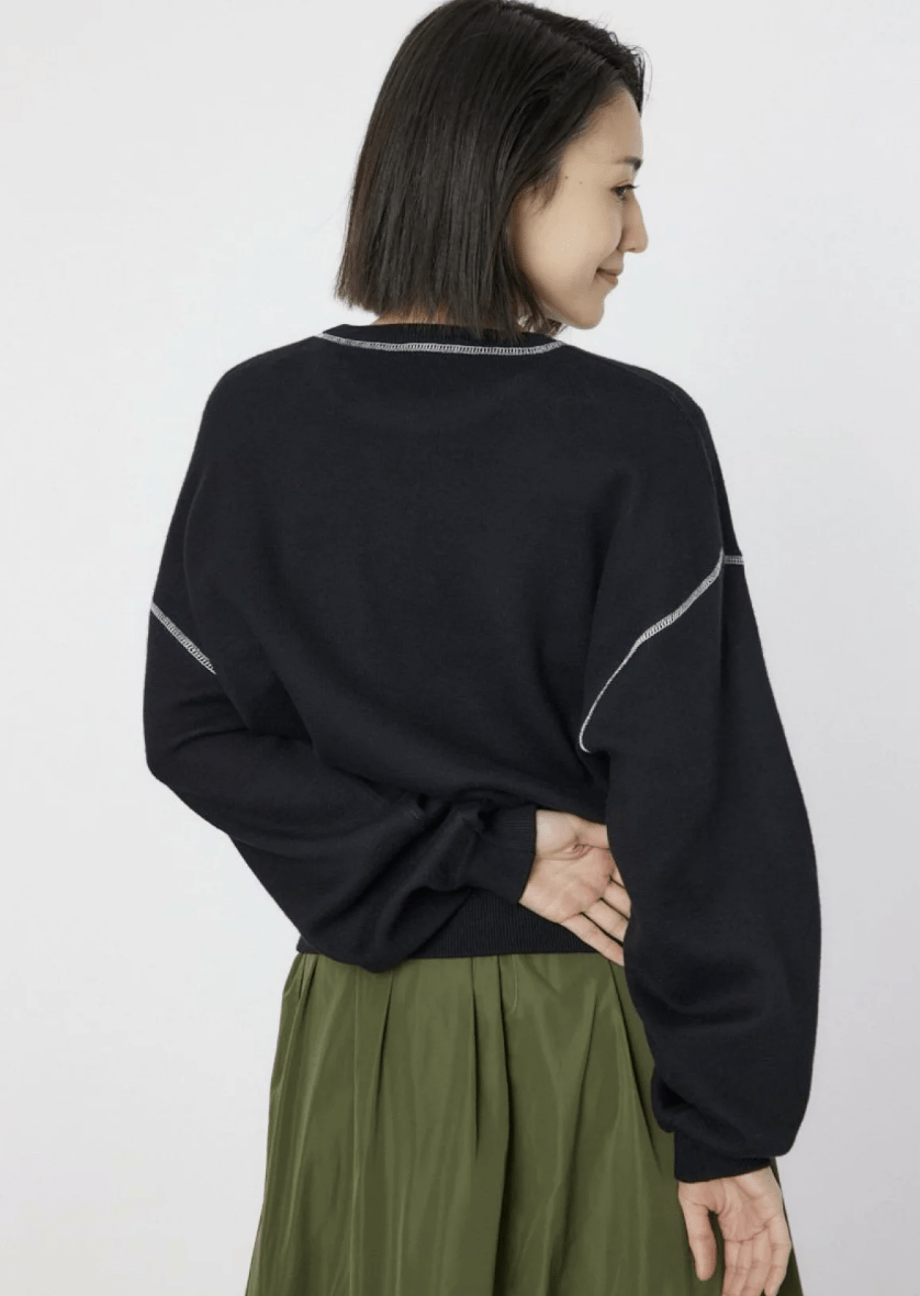 日本直送Color Scheme Stitch College Knit Tops - HLY & CHOCCICO