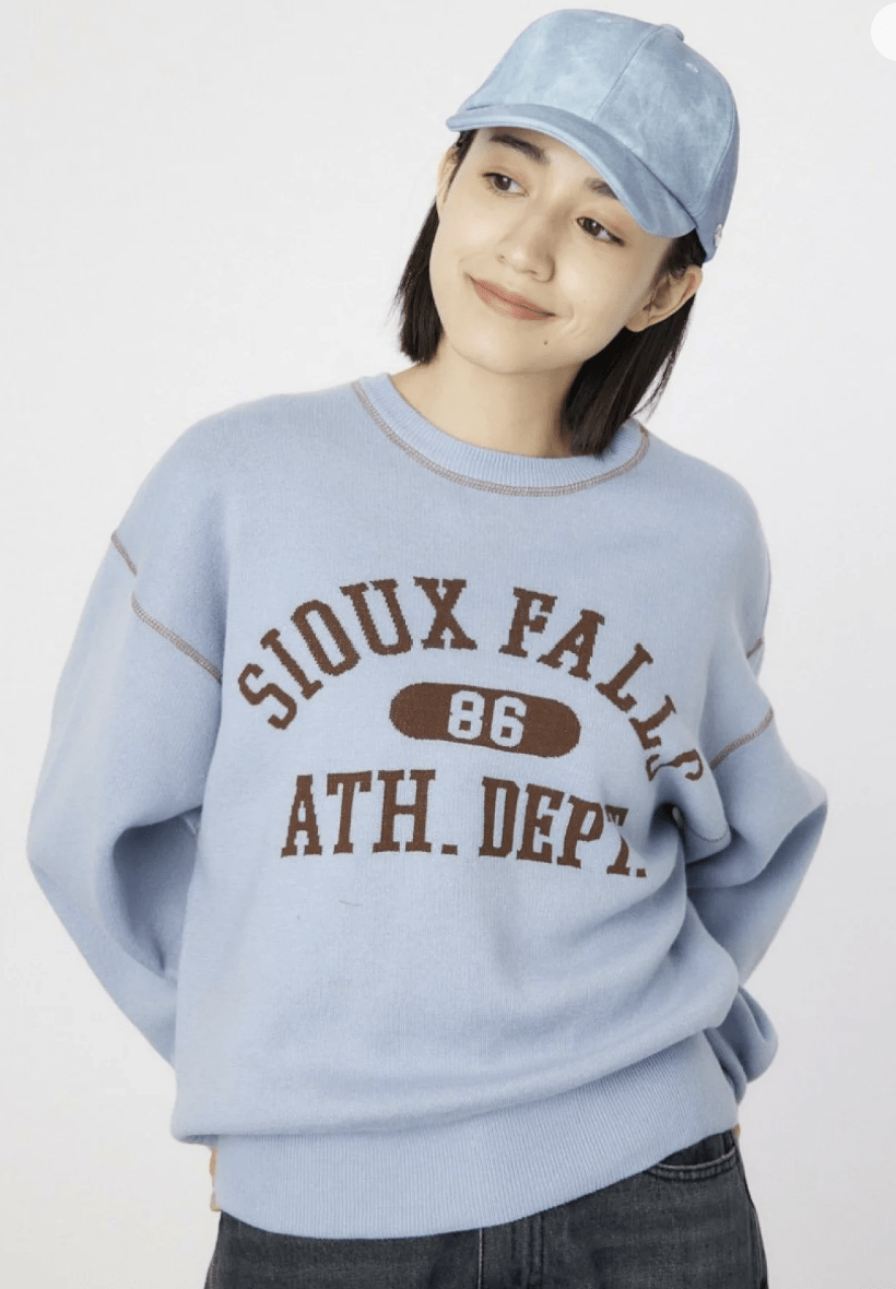 日本直送Color Scheme Stitch College Knit Tops - HLY & CHOCCICO