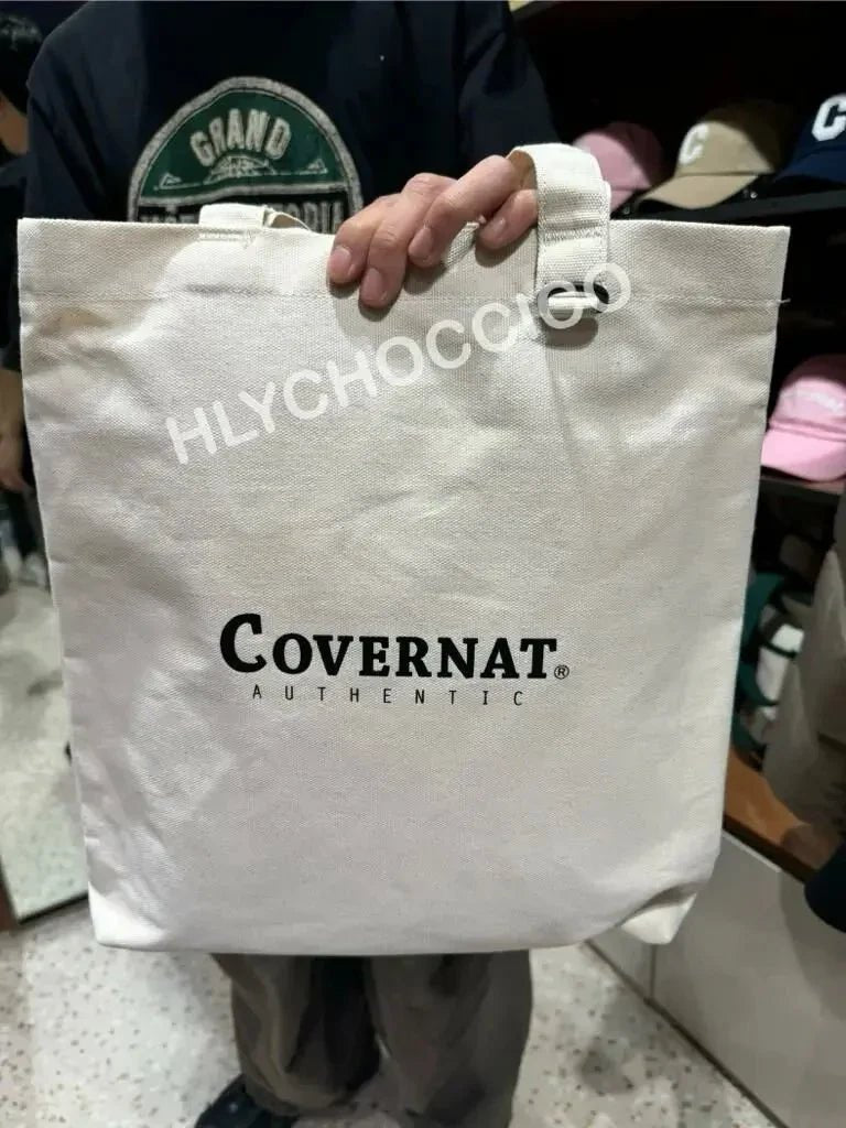 🌟現貨🌟韓國直送 COVERNAT Logo Canvas Tote Bag - HLY & CHOCCICO