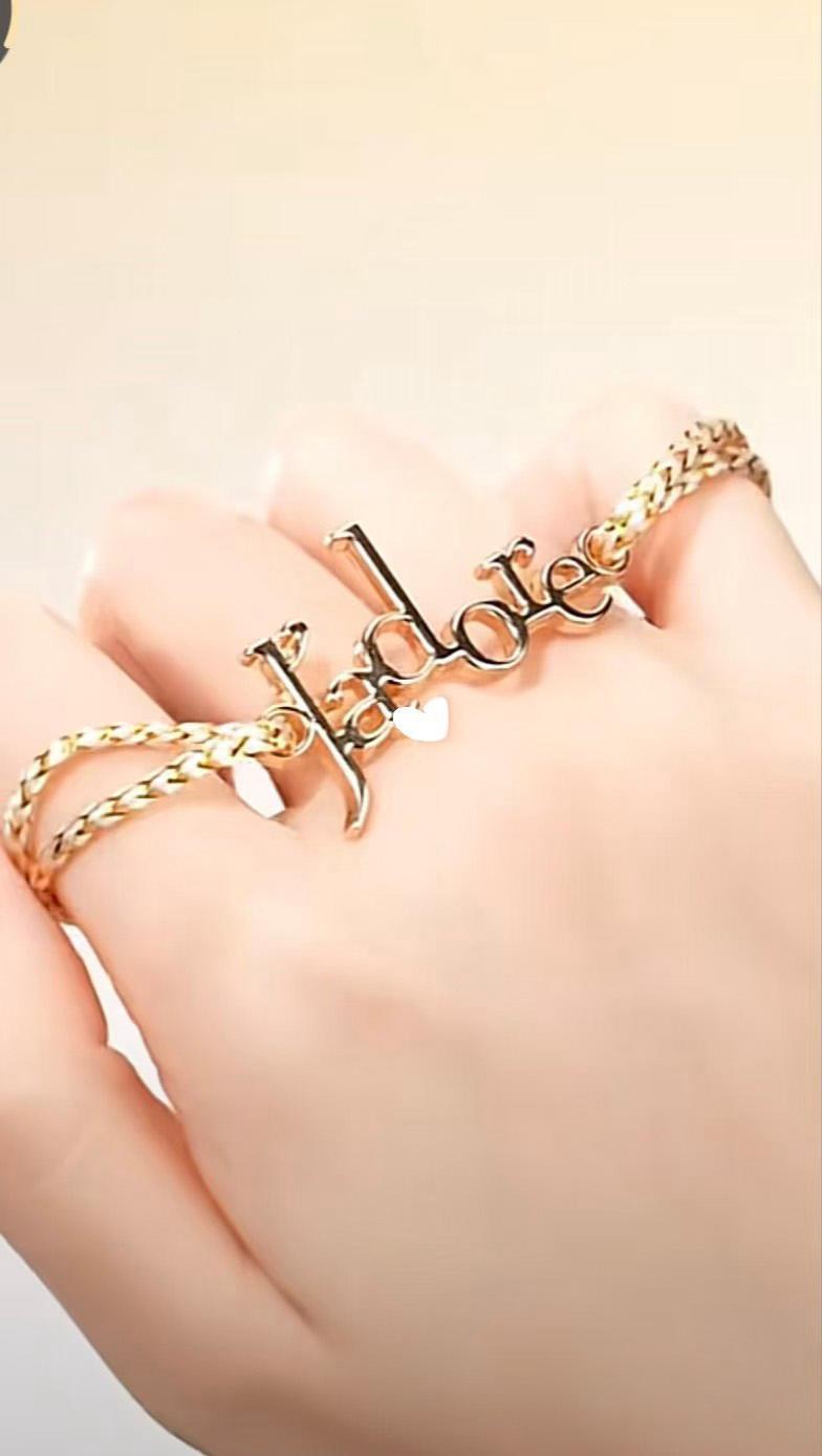 Dior J’adore真我編織手鍊+金屬Logo - HLY & CHOCCICO