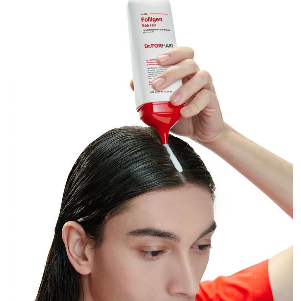 韓國Dr.FORHAIR 海鹽去角質洗髮乳300g + 50g HLY & CHOCCICO