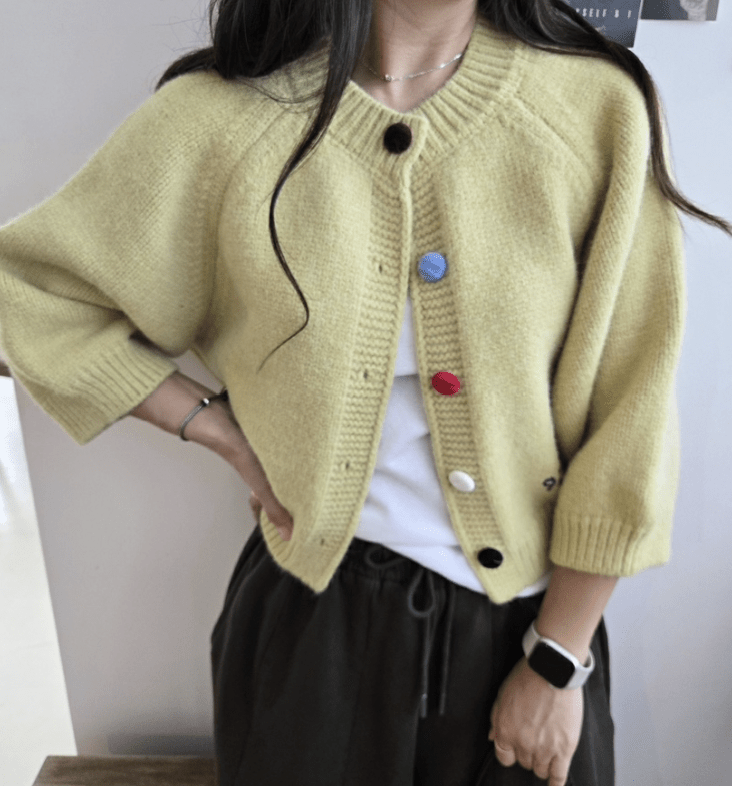 韓國直送Embroidered Charm Cardigan HLY & CHOCCICO