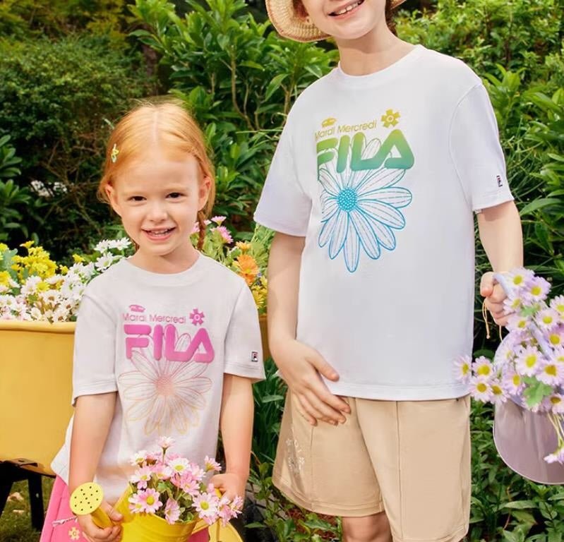FILA x MARDI Kids Tee - HLY & CHOCCICO