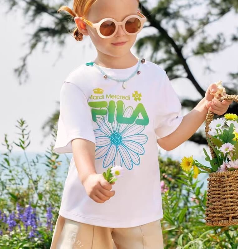 FILA x MARDI Kids Tee - HLY & CHOCCICO