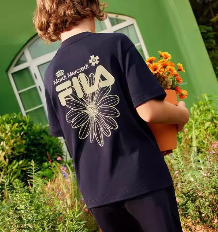 FILA x MARDI Kids Tee 聯名印花兒童短袖 - HLY & CHOCCICO