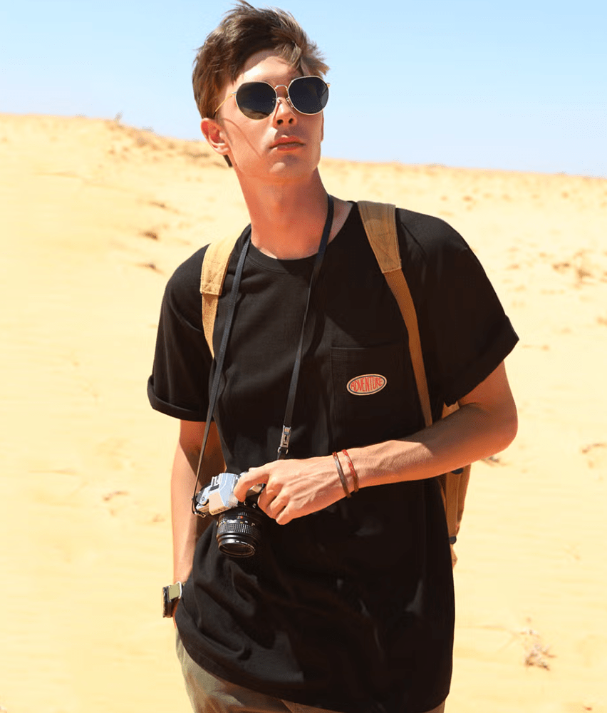 韓國直送Fluke Adventure Trucker Pocket Short Sleeve Tee - HLY & CHOCCICO