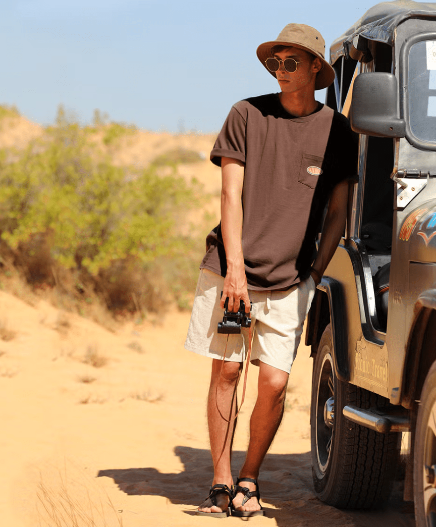 韓國直送Fluke Adventure Trucker Pocket Short Sleeve Tee - HLY & CHOCCICO