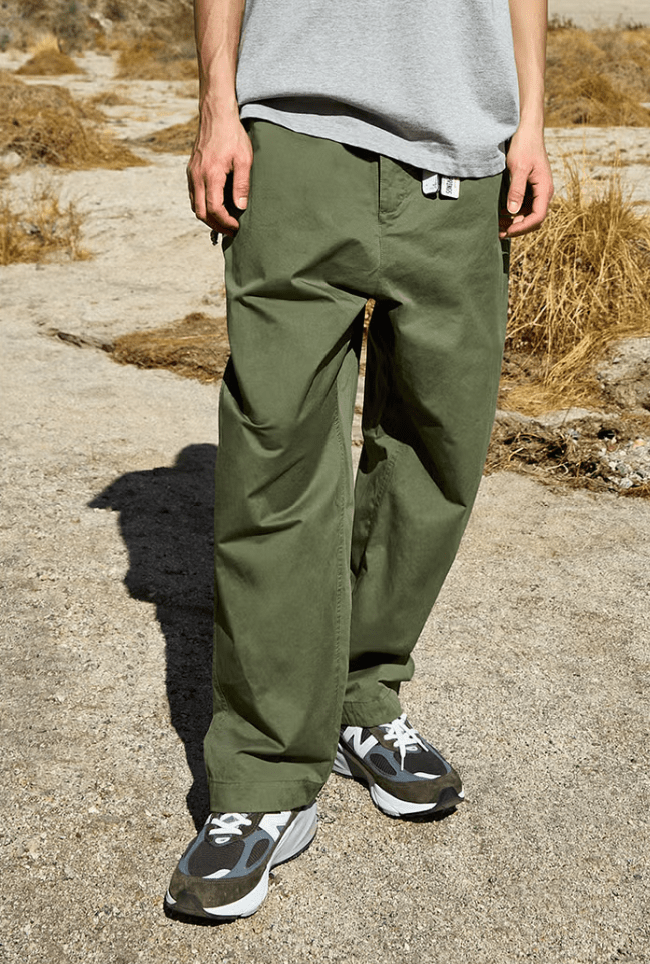 韓國直送Fluke Bandana Hidden Pocket Wide Chino Pants - HLY & CHOCCICO