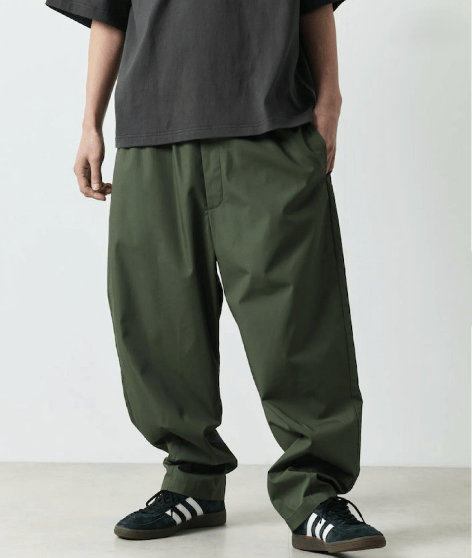 日本直送FREAK'S STORE Wide Silhouette Ankle Tuck Chef Pants HLY & CHOCCICO