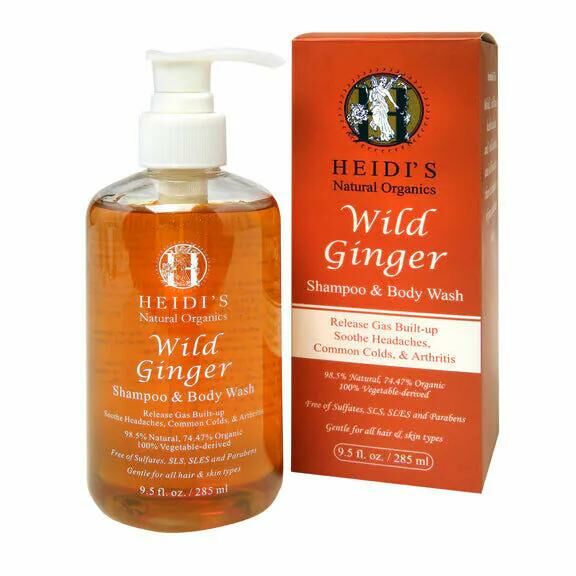 HEIDI'S Wild Ginger Shampoo & Body Wash (9.5 fl. oz/ 285ml) - HLY & CHOCCICO