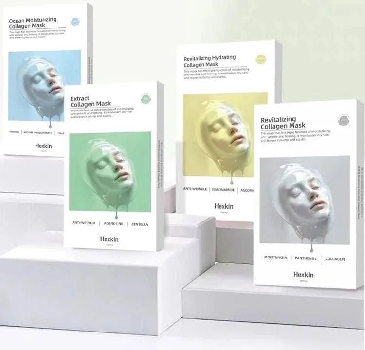 韓國院線級HEXKIN童顏膠原 灌注抗皺 保濕面膜 5片/盒 |Revitalizing Hydrating Collagen Mask - HLY & CHOCCICO