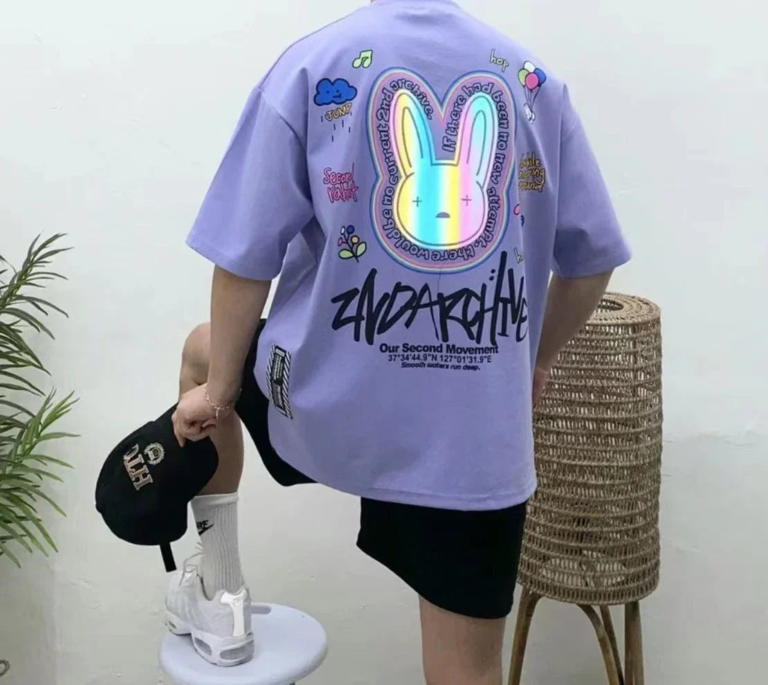 韓國直送🇰🇷 2ND ARCHIVE Balloon Scotch Rabbit Tee- 4 Color - HLY & CHOCCICO