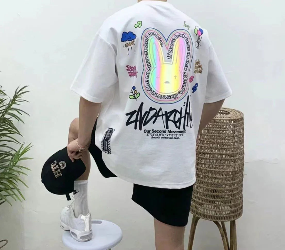 韓國直送🇰🇷 2ND ARCHIVE Balloon Scotch Rabbit Tee- 4 Color - HLY & CHOCCICO