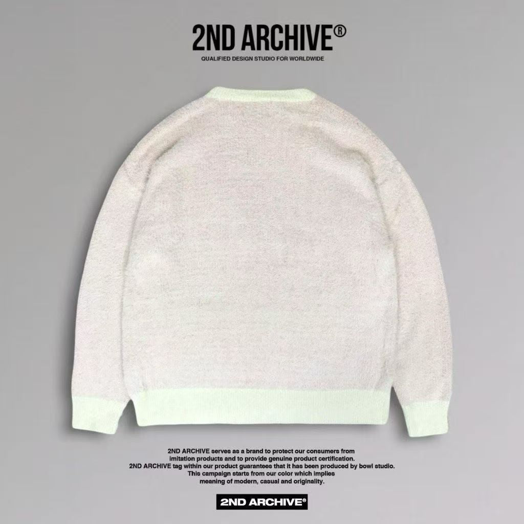 韓國直送2nd ARCHIVE Cursive Logo Angora Knit - HLY & CHOCCICO