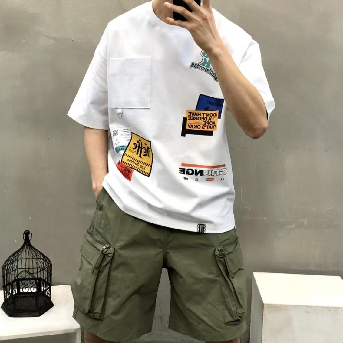 🇰🇷韓國直送🇰🇷 2ND ARCHIVE Grunge Label Patch Short Sleeve HLY & CHOCCICO