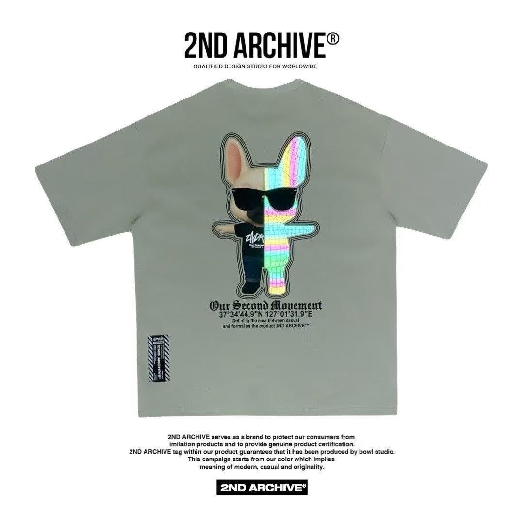 🇰🇷韓國直送🇰🇷 2ND ARCHIVE Half Buldog Scotch Short Tee HLY & CHOCCICO