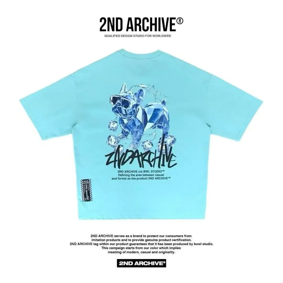 韓國直送 2ND ARCHIVE Ice bulldogr T-shirt - 4 Color - HLY & CHOCCICO