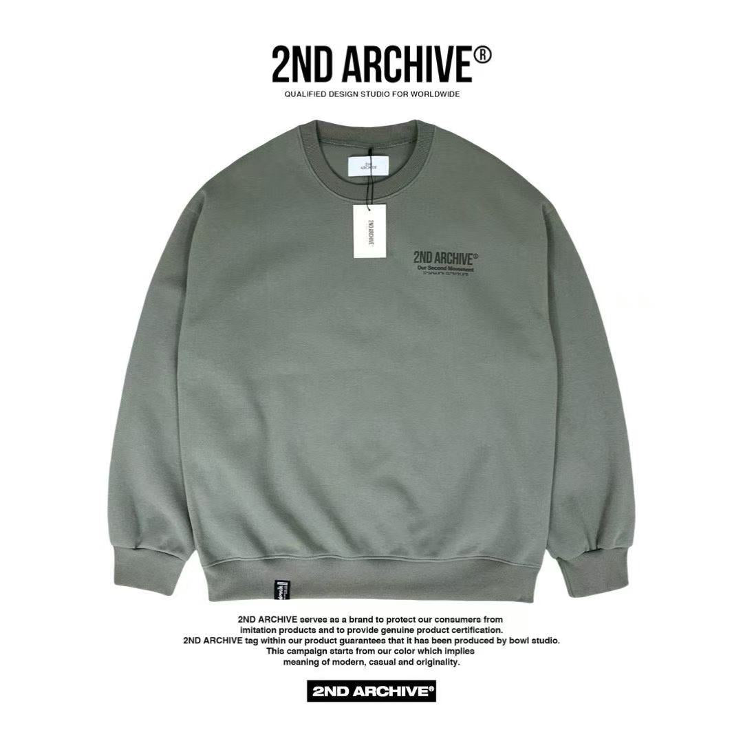韓國直送🇰🇷 2ND ARCHIVE Logo Embroidered Sweatshirt HLY & CHOCCICO