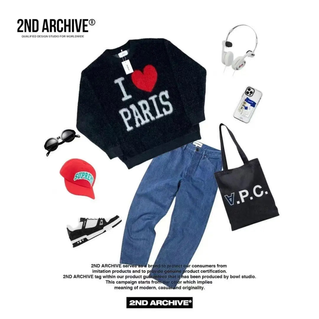 韓國直送🇰🇷 2ND ARCHIVE Paris Love Angora Knit - HLY & CHOCCICO