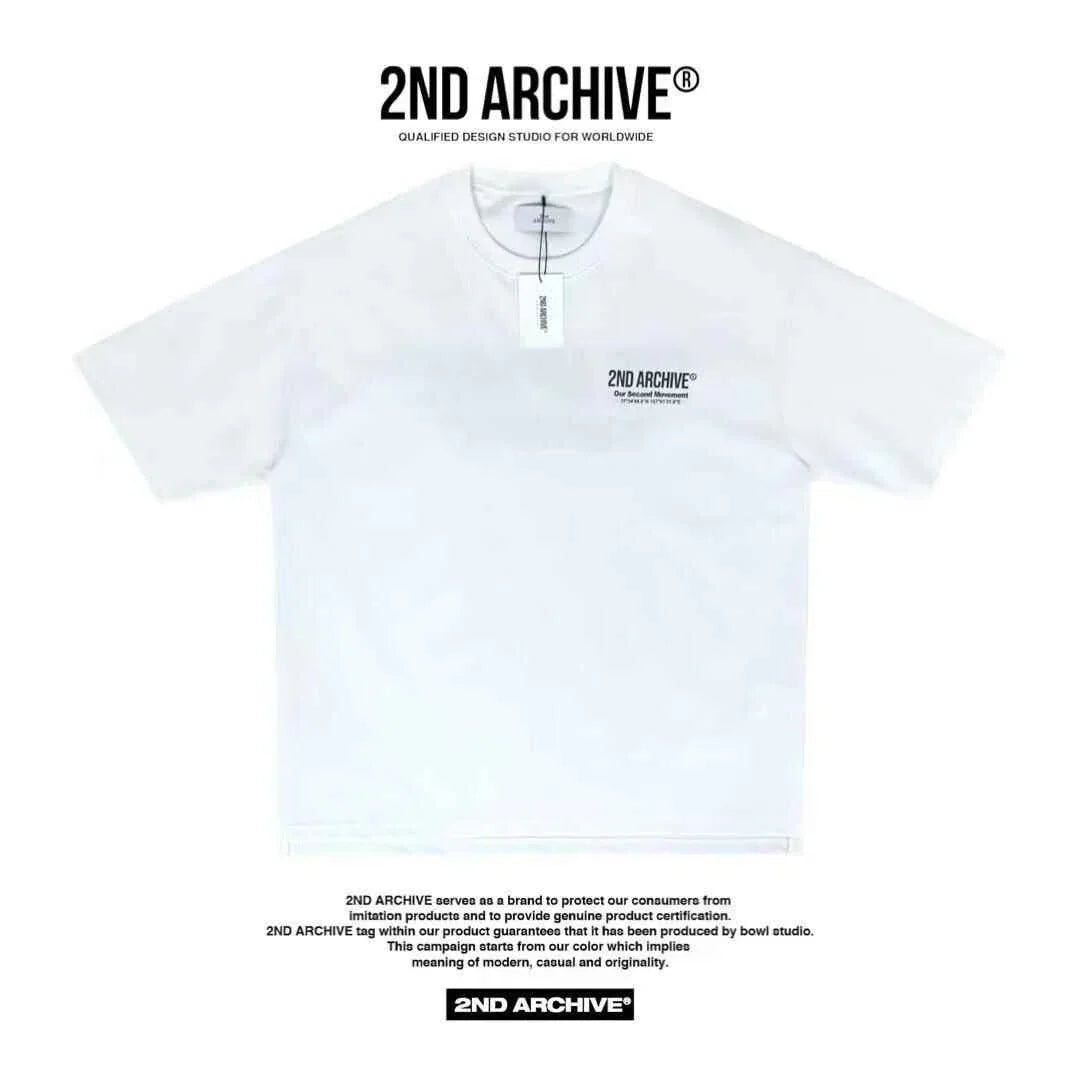 White unisex short sleeve tee with &