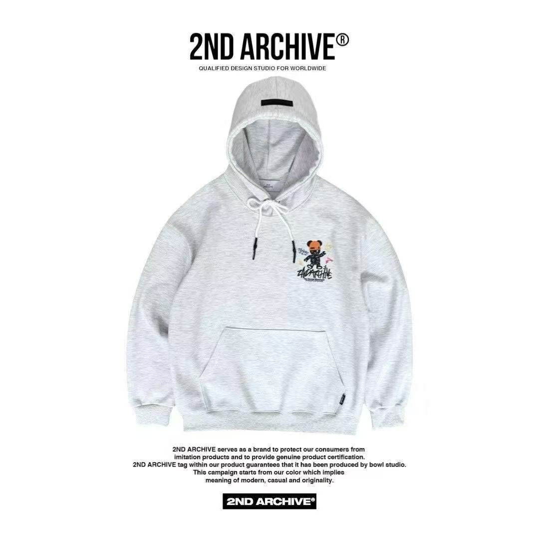 韓國直送🇰🇷 2ND ARCHIVE Tattoo Beanie Bear Hoodies - HLY & CHOCCICO