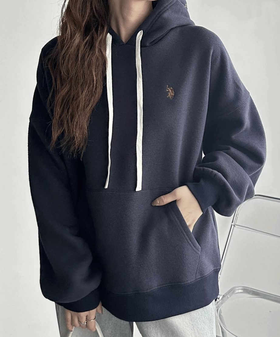 日本直送【U.S. POLO ASSN.】 Hood Embroidery Lining Brushed Hoodie - HLY & CHOCCICO