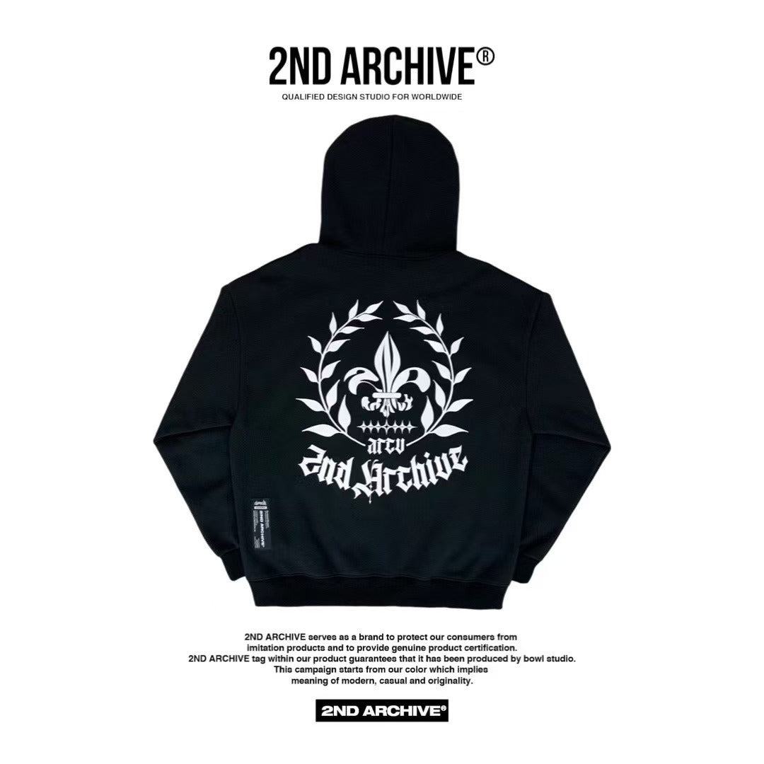 韓國直送🇰🇷 2ND ARCHIVE Bateri Scotch Fleece Hoodie - HLY & CHOCCICO